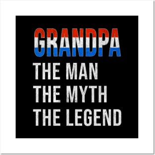 Grand Father Dutch Grandpa The Man The Myth The Legend - Gift for Dutch Dad With Roots From  Netherlands Posters and Art